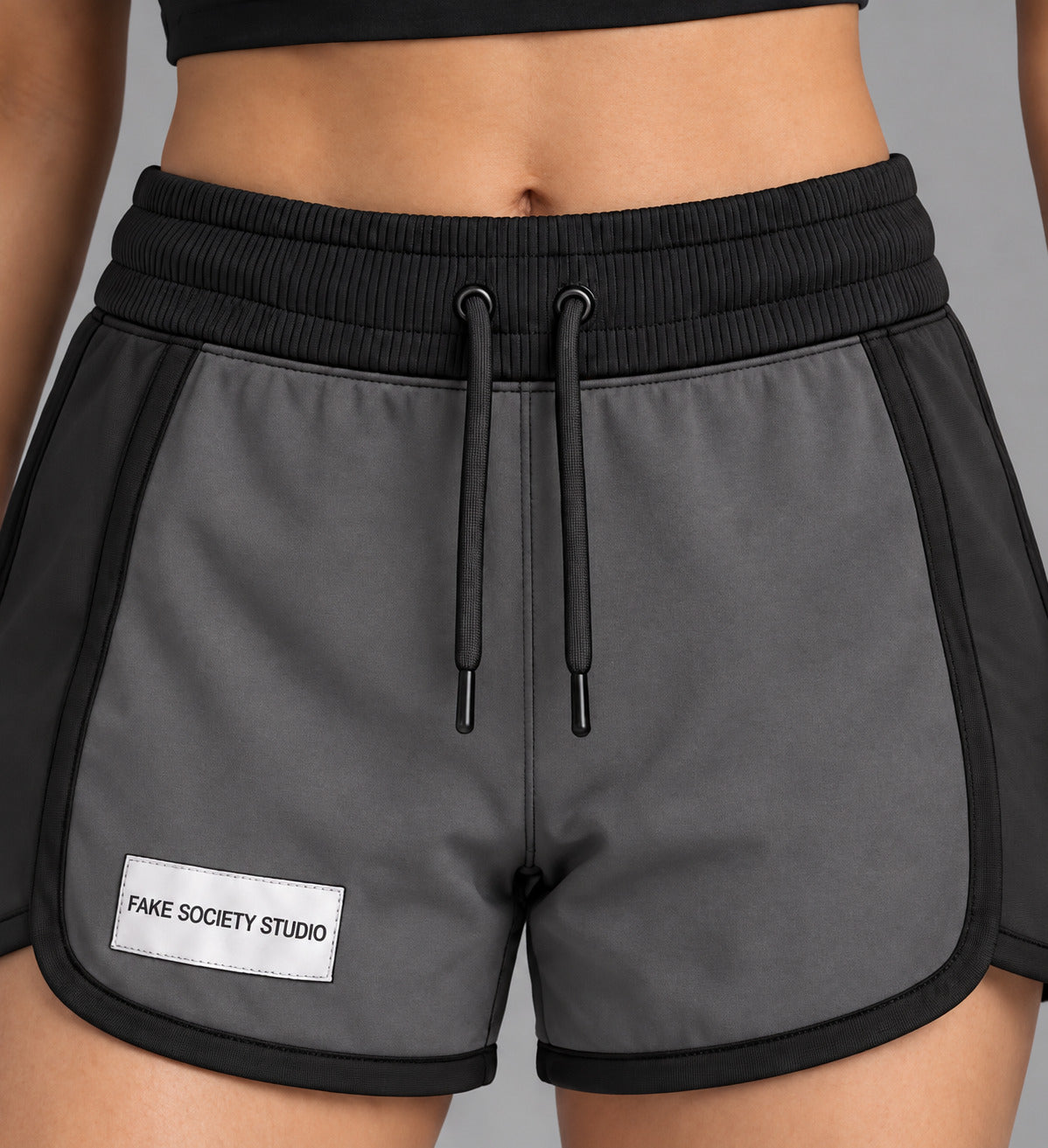 Drawcord Colorblock Shorts